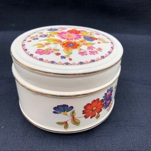 Sadler England Porcelain Small Trinket Dish w lid
